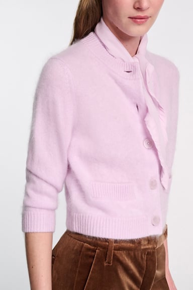 Dorothee Schumacher Fluffy wash cardigan orchidee