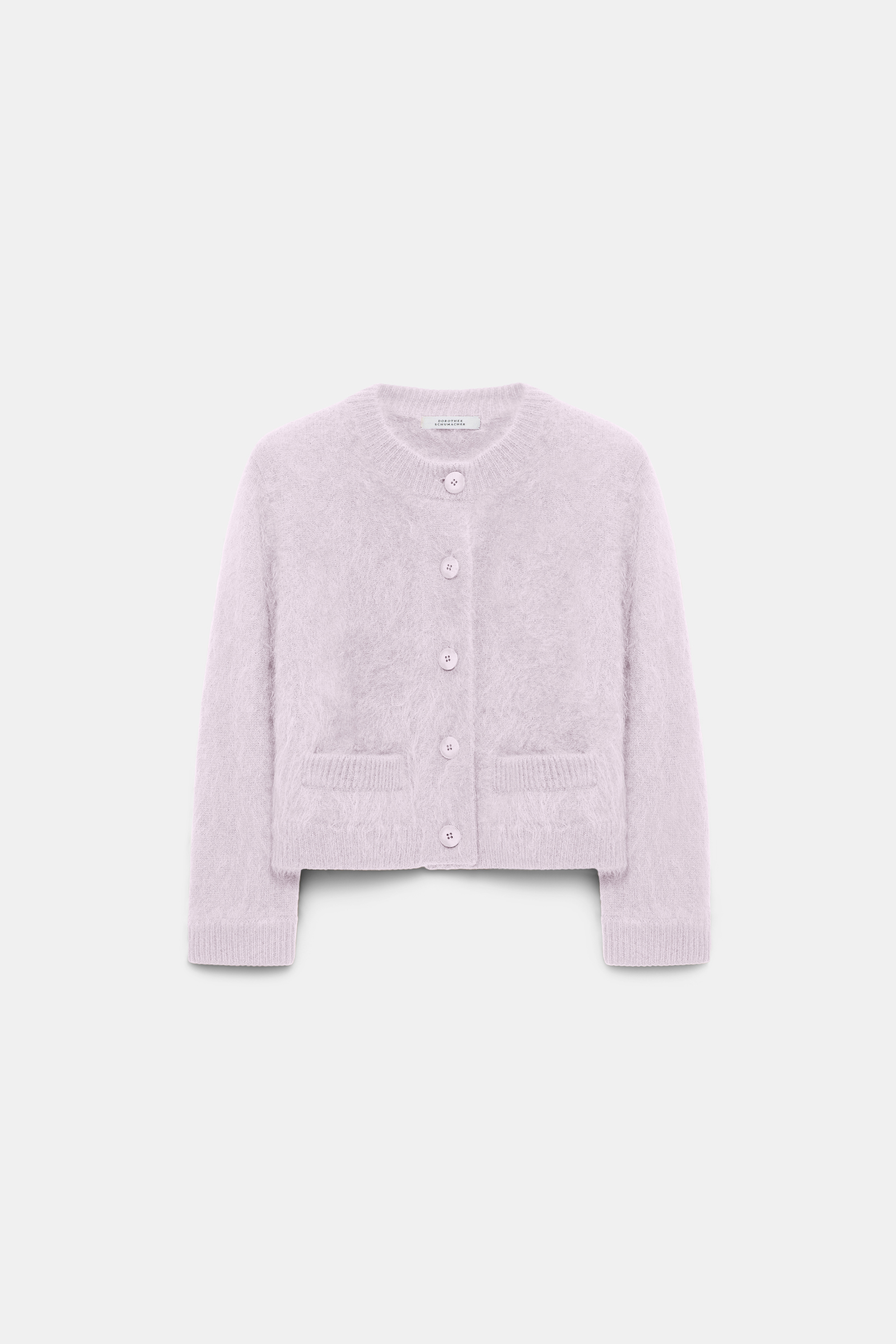 Dorothee Schumacher Fluffy Cardigan aus Merino und Kaschmir orchidee