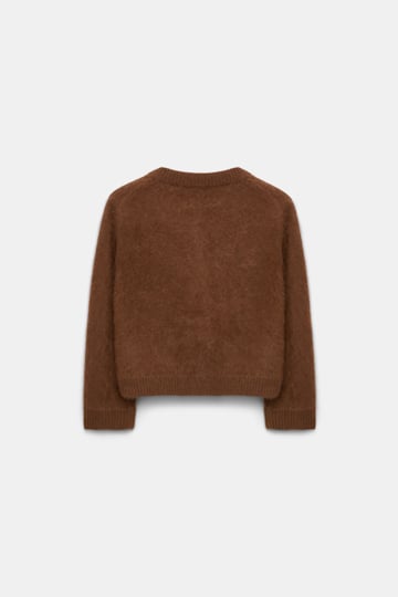 Dorothee Schumacher Fluffy wash cardigan coffee
