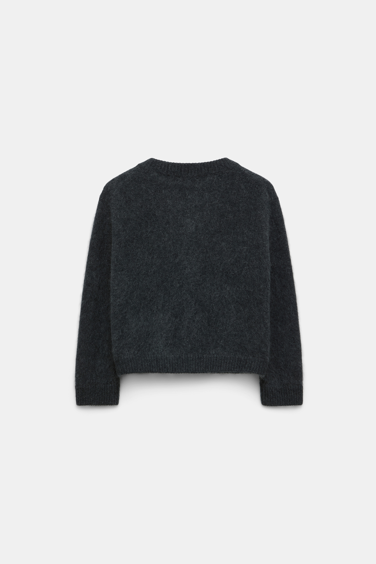 Dorothee Schumacher Fluffy Cardigan aus Merino und Kaschmir charcoal melange