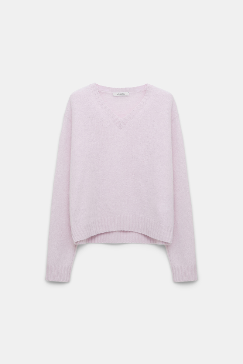 Dorothee Schumacher Fluffy Wash Pullover In Purple