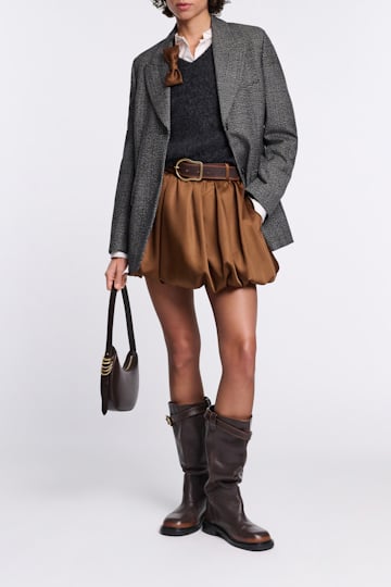 Dorothee Schumacher Fluffy Pullover mit V-Ausschnitt charcoal melange