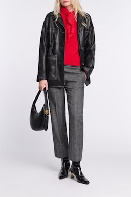 Dorothee Schumacher Fluffy wash short sleeve pullover lollipop