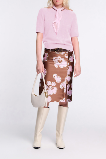 Dorothee Schumacher Fluffy Pullover mit halbem Arm orchidee