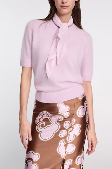 Dorothee Schumacher Fluffy wash short sleeve pullover orchidee