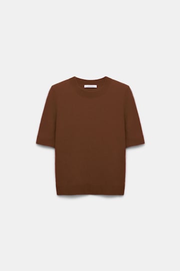 Dorothee Schumacher Fluffy Pullover mit halbem Arm coffee