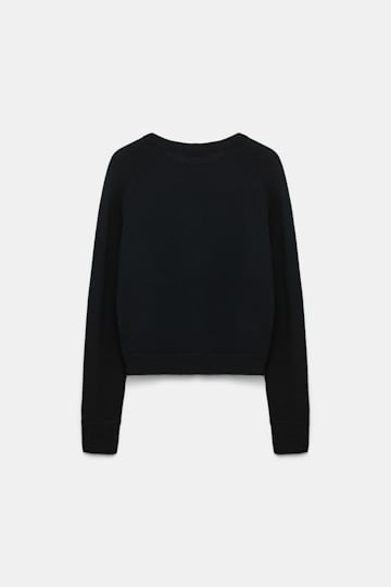 Dorothee Schumacher Fluffy Cardigan mit Hemdkragen pure black