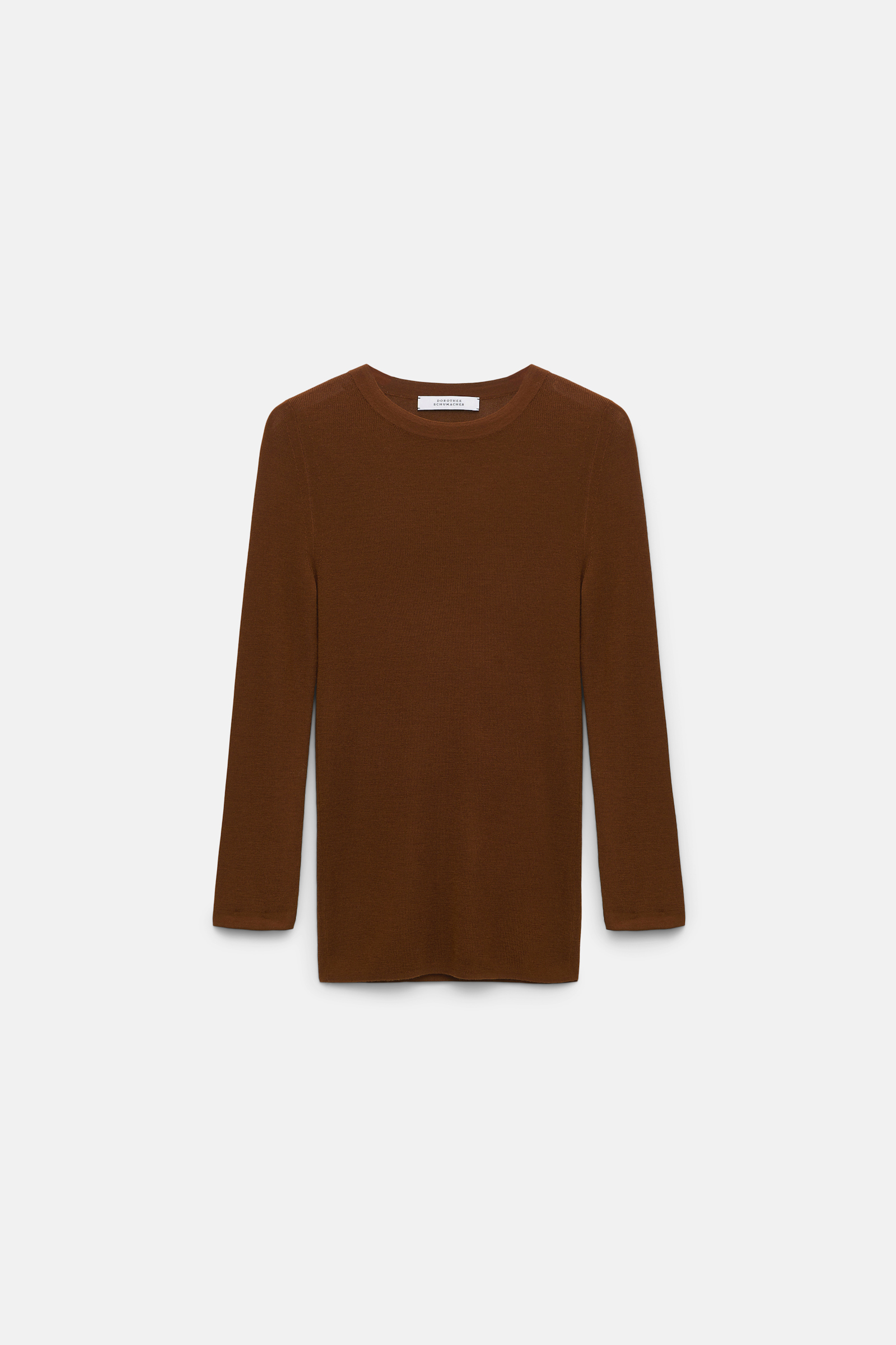 Dorothee Schumacher Pullover with contrast cuffs caramello
