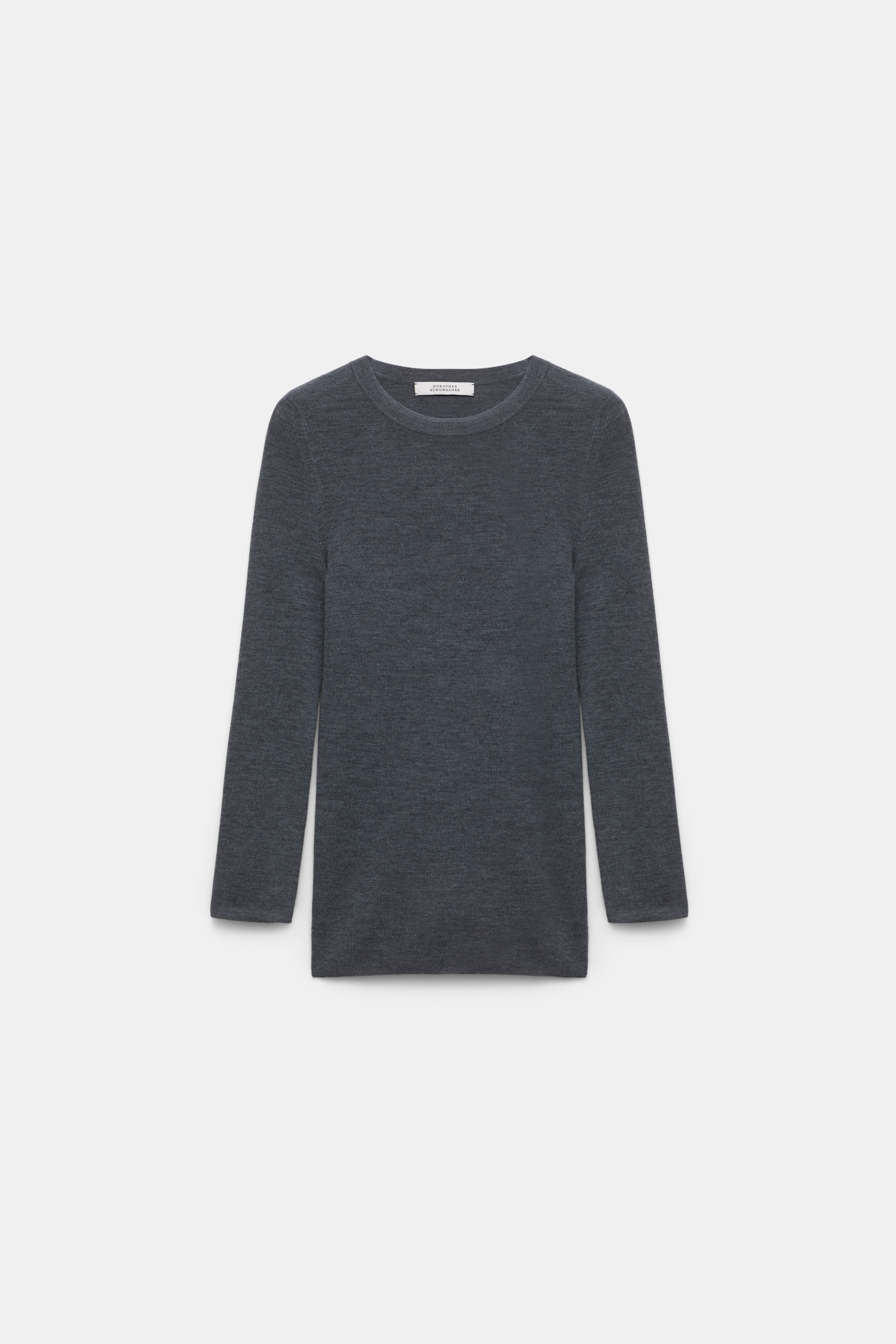 Dorothee Schumacher Pullover with contrast cuffs cool anthra