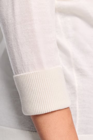 Dorothee Schumacher Long Merino turtleneck pure white