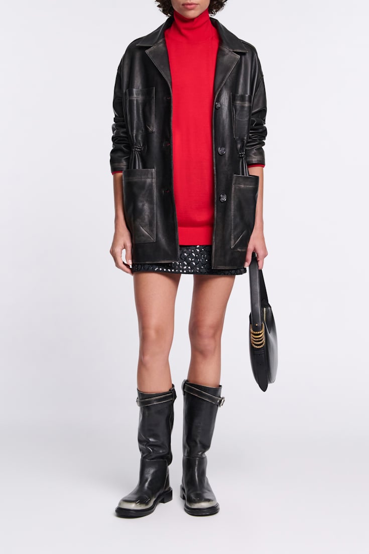 Dorothee Schumacher Langer Rollkragenpullover aus Merino lollipop