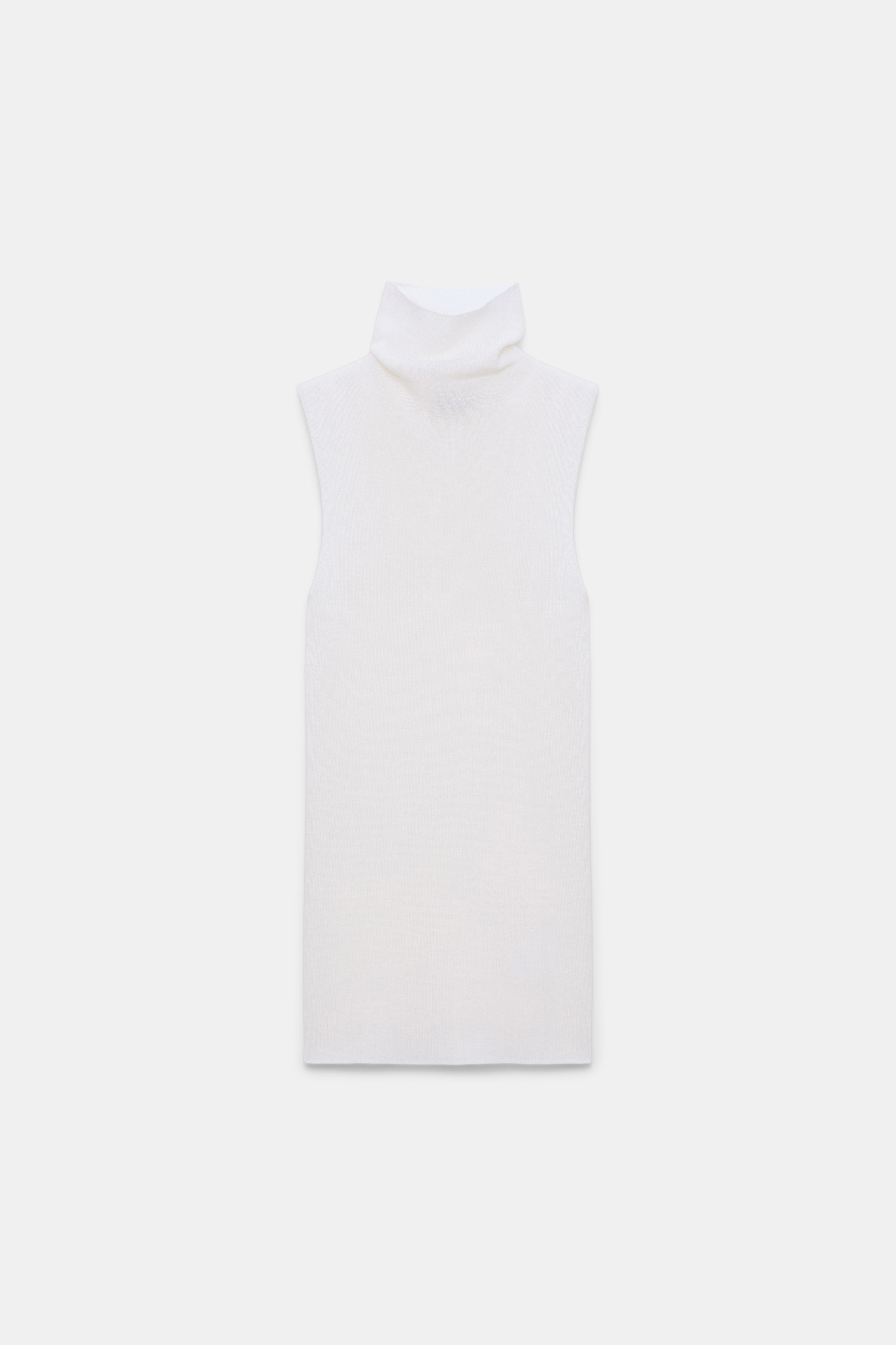 Dorothee Schumacher Ärmelloses Rollkragentop aus Merino pure white