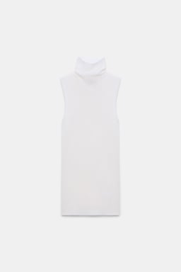 Dorothee Schumacher Ärmelloses Rollkragentop aus Merino pure white