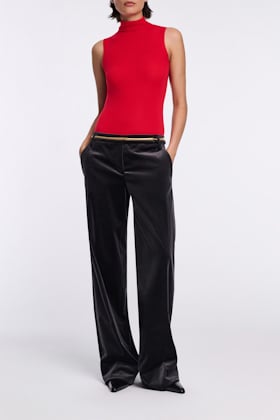 Dorothee Schumacher Sleeveless long Merino turtleneck lollipop