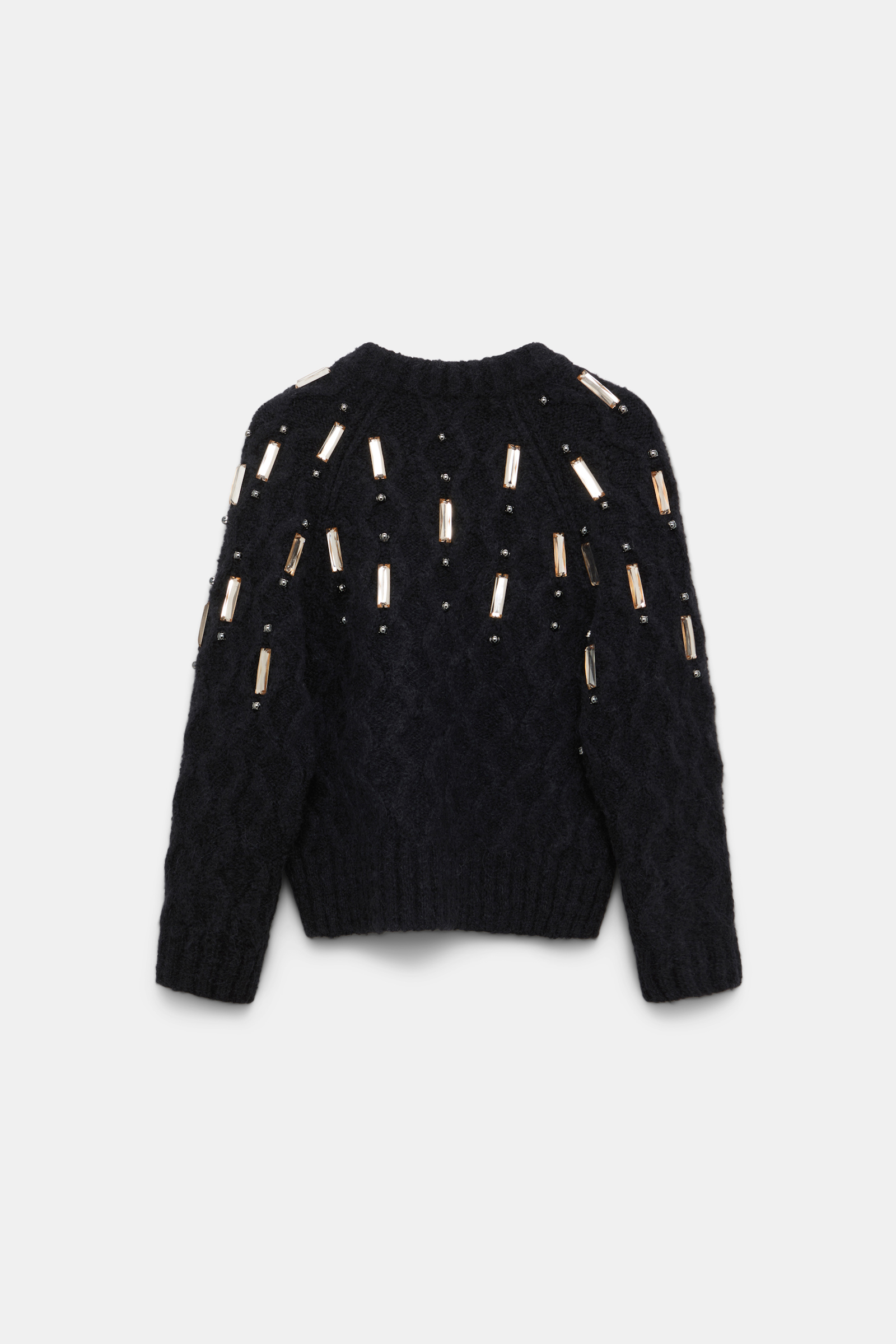 Dorothee Schumacher Von Hand bestickter Cardigan pure black
