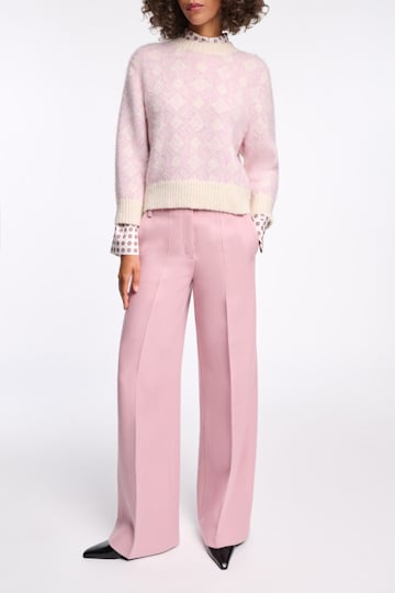 Dorothee Schumacher Jacquard Pullover rose diamant