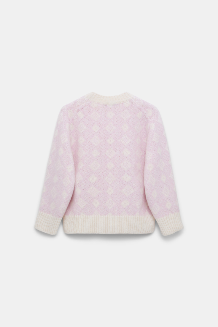 Dorothee Schumacher Jacquard Pullover rose diamant