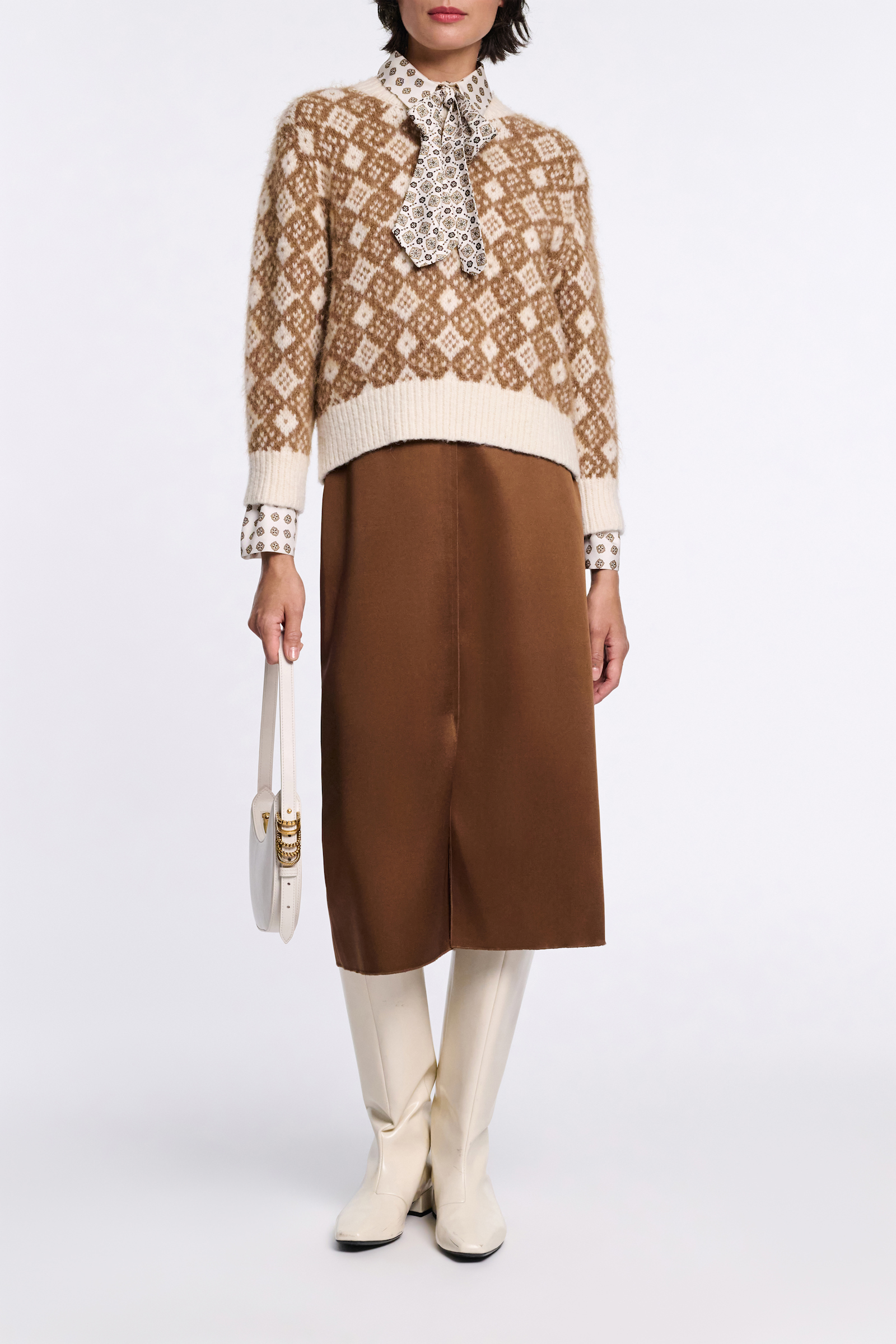 Dorothee Schumacher Jacquard Pullover sherry diamant