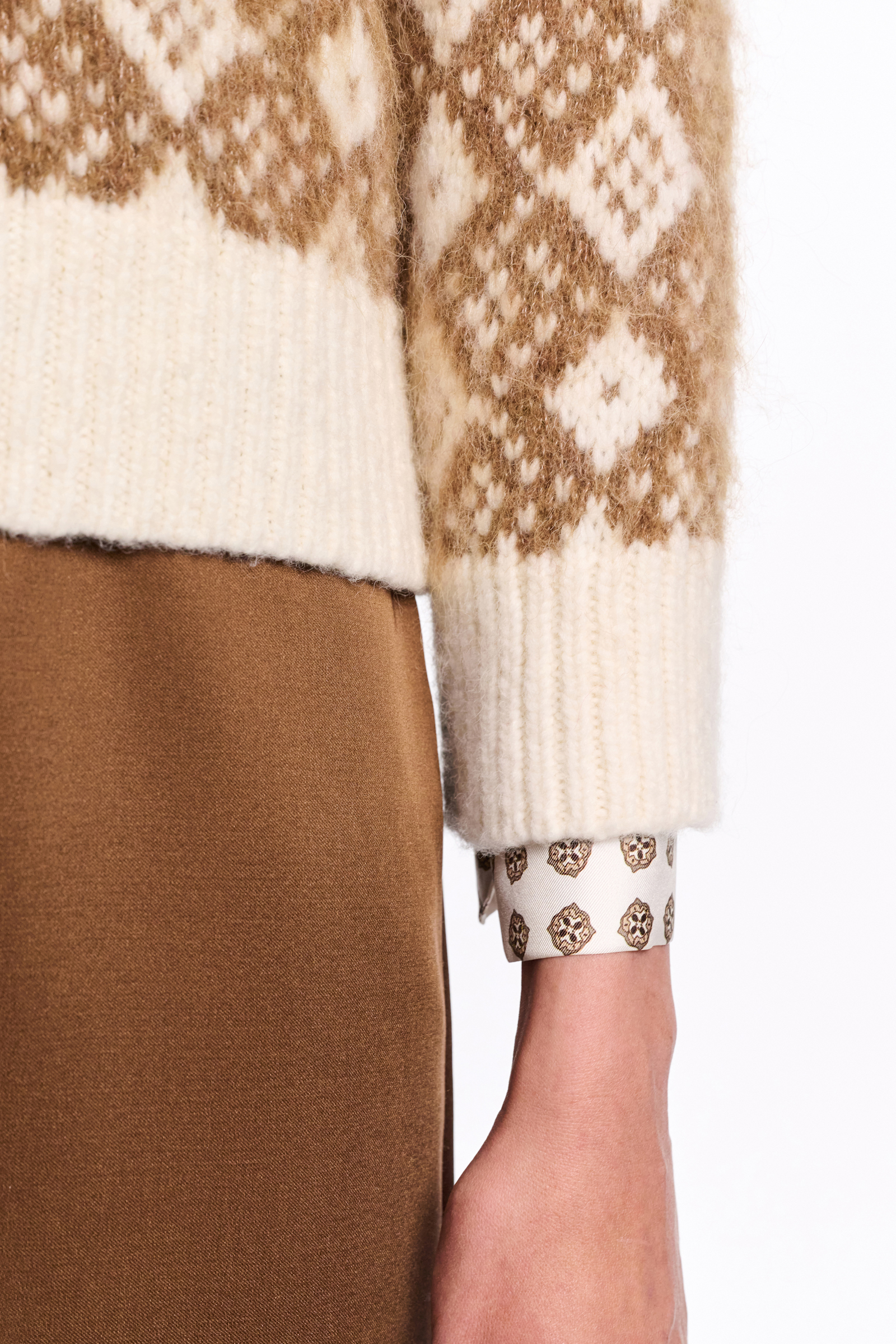 Dorothee Schumacher Jacquard Pullover sherry diamant