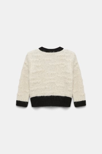 Dorothee Schumacher Two-tone cardigan creme black framed