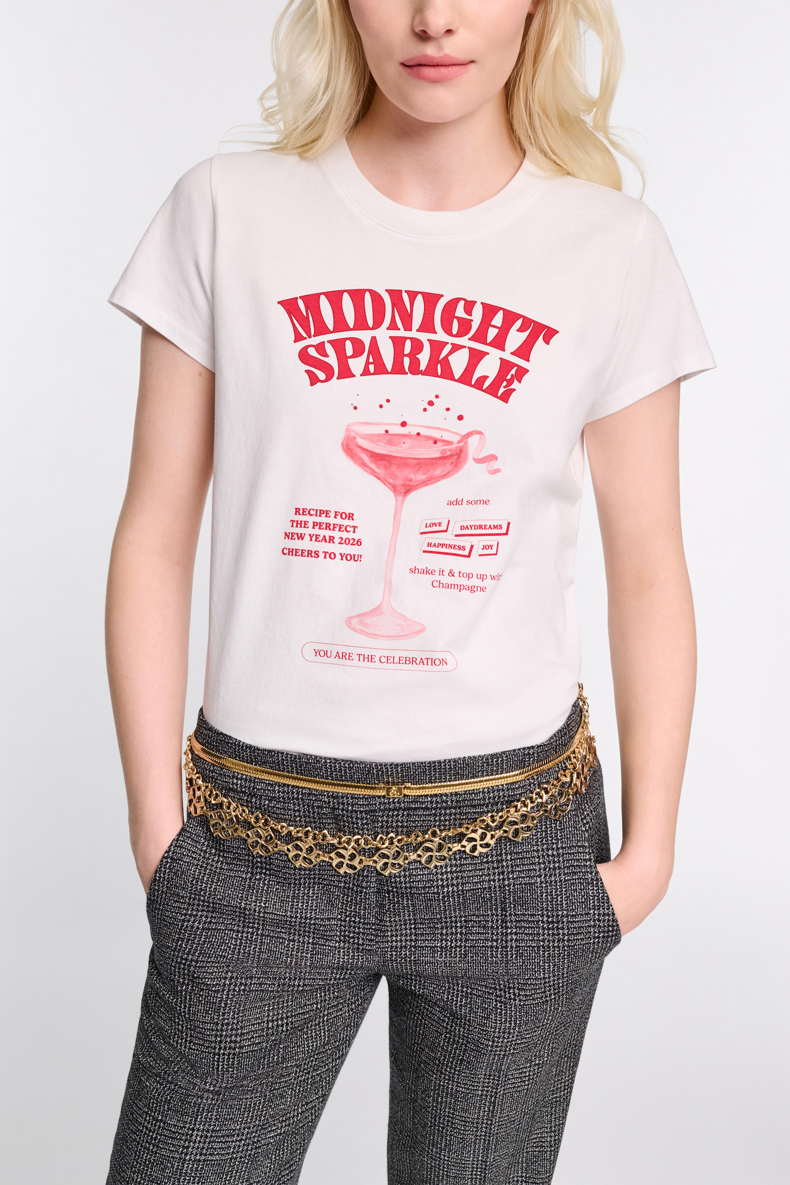 Dorothee Schumacher "Midnight sparkle" T-shirt print red