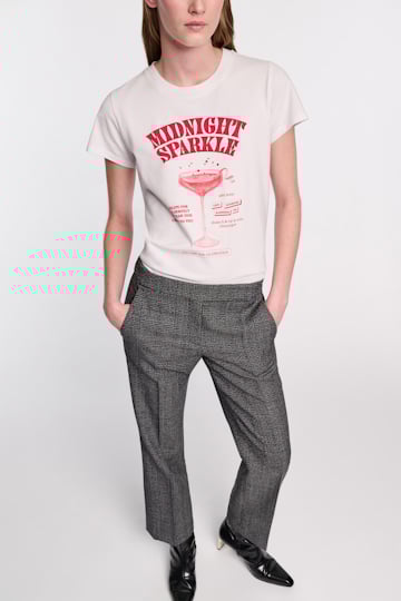Dorothee Schumacher "Midnight sparkle" T-shirt print red