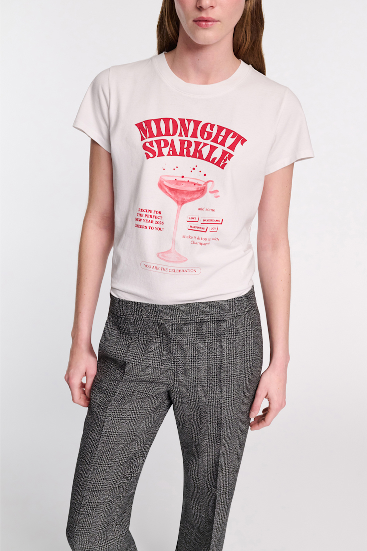 Dorothee Schumacher "Midnight sparkle" T-shirt print red