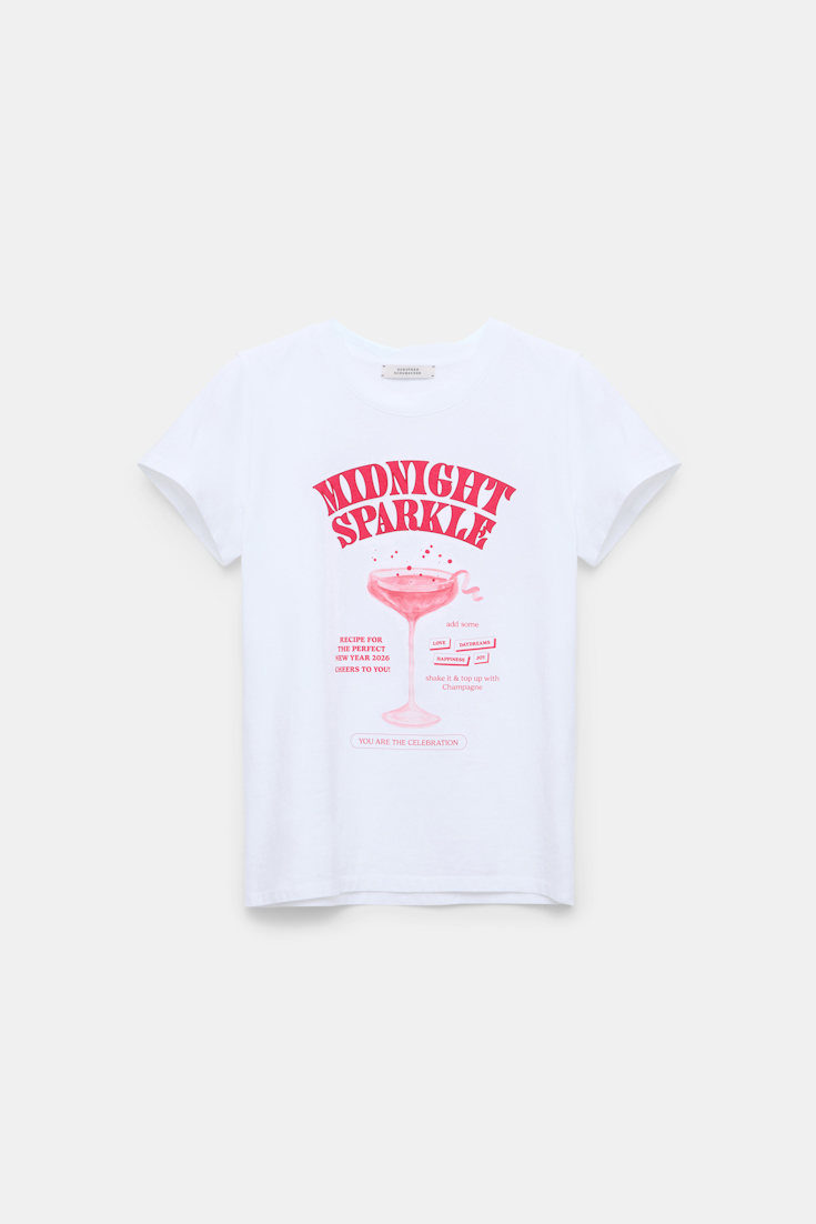 Dorothee Schumacher "Midnight sparkle" T-shirt print red