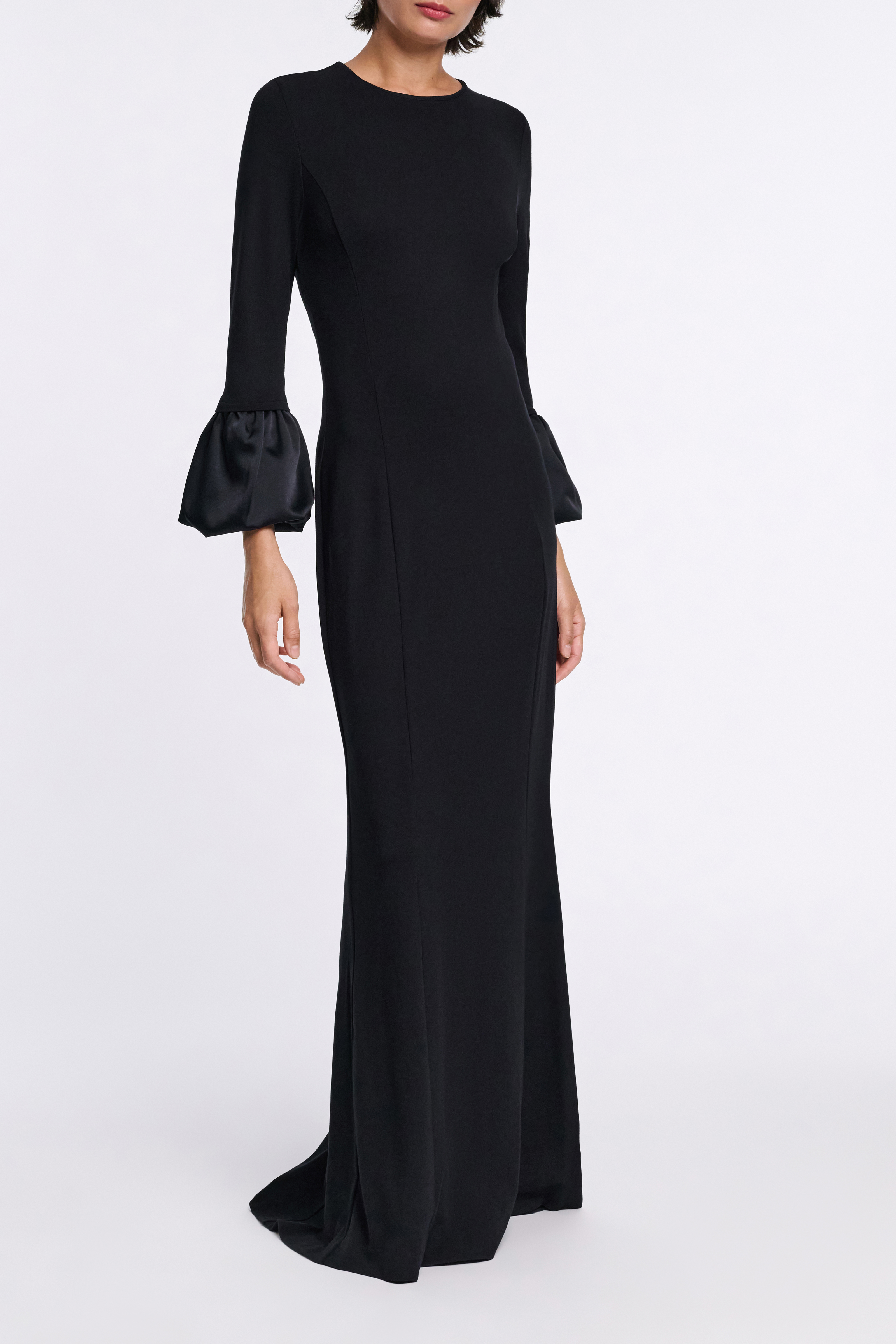 Dorothee Schumacher Jersey midi dress with satin