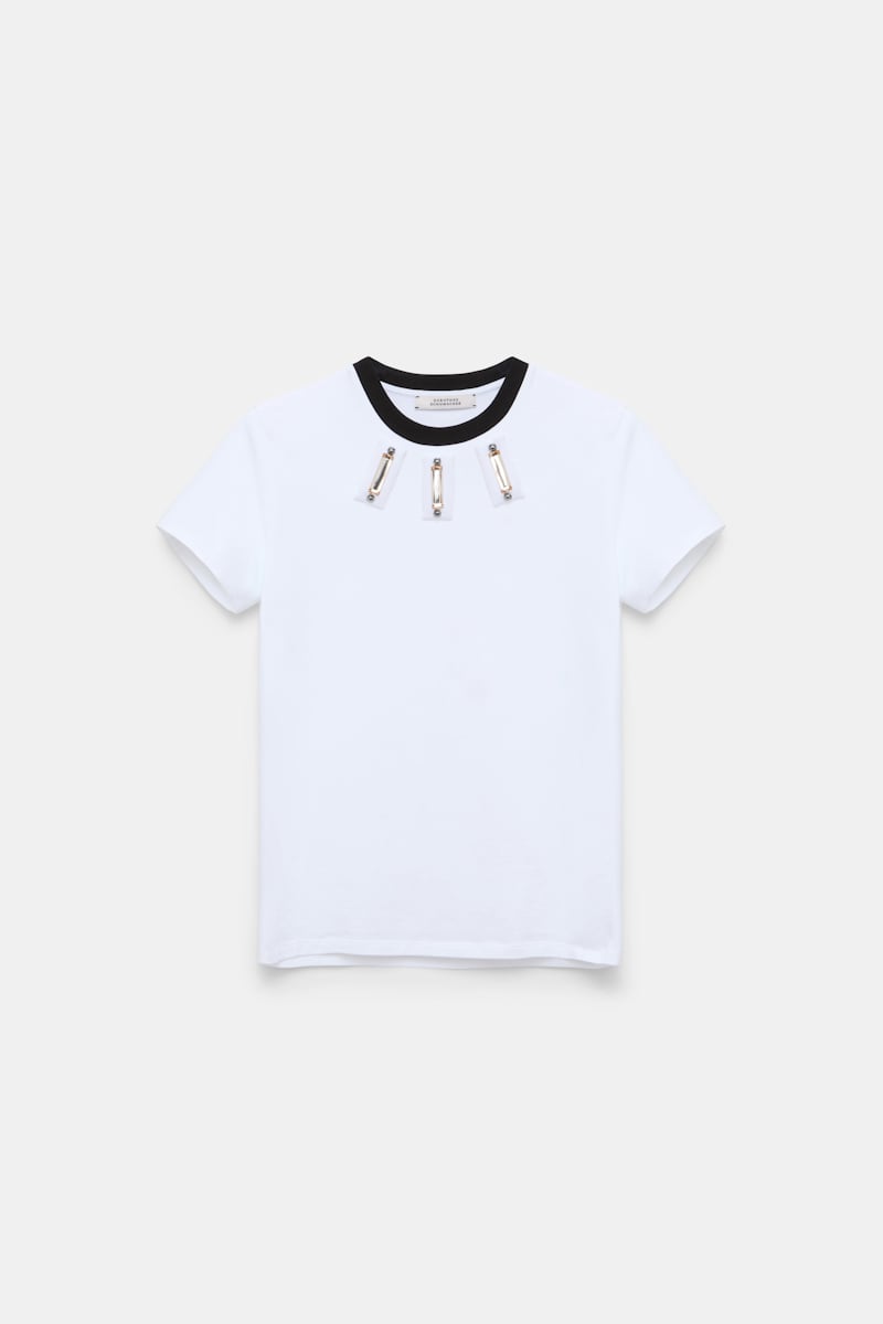 Dorothee Schumacher Embellished T-shirt In White