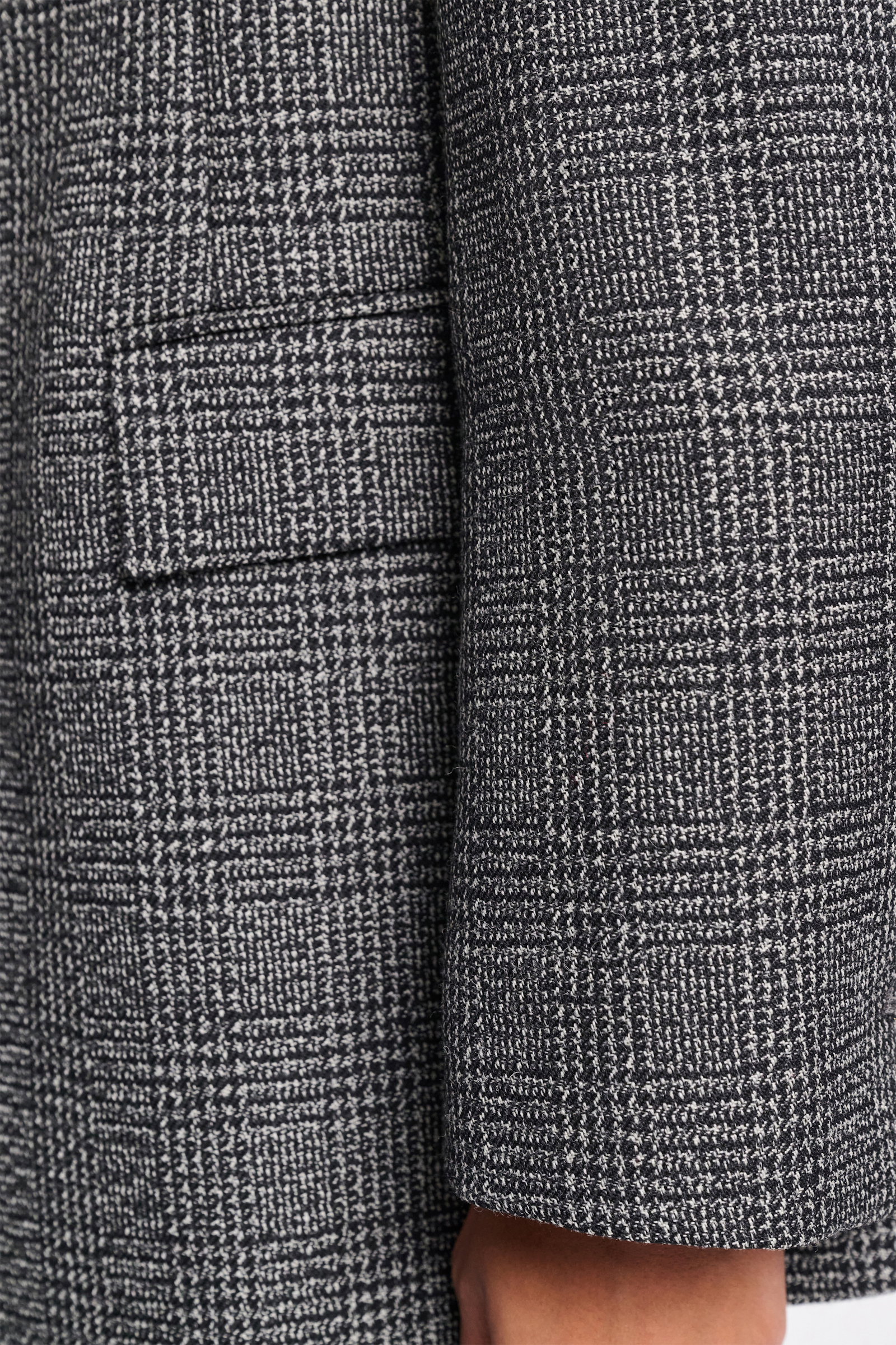 Dorothee Schumacher Glen plaid wool blazer salt & pepper glencheck