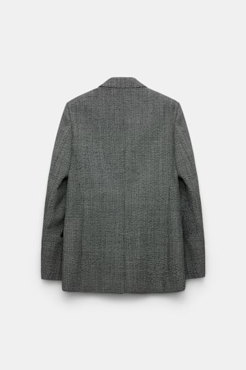 Dorothee Schumacher Glen plaid wool blazer salt & pepper glencheck