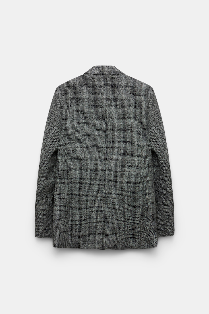 Dorothee Schumacher Glen plaid wool blazer salt & pepper glencheck