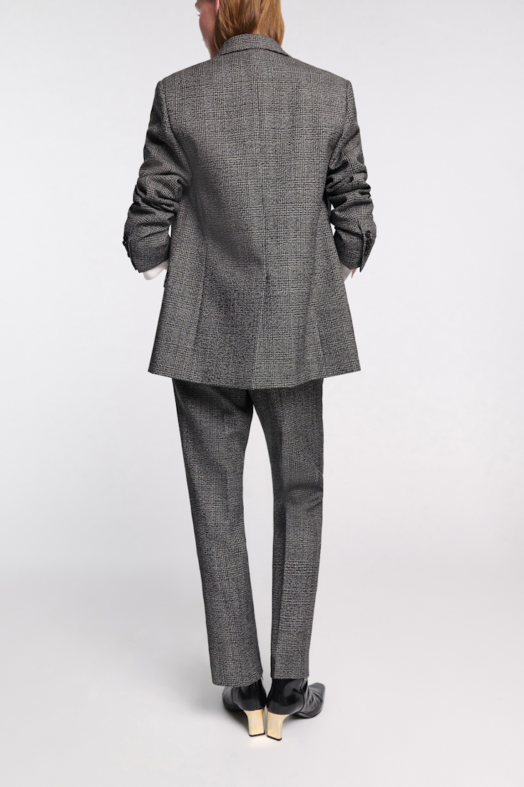 Dorothee Schumacher Glen plaid wool blazer salt & pepper glencheck