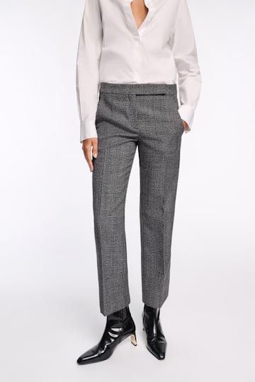 Dorothee Schumacher Glen plaid wool blazer salt & pepper glencheck