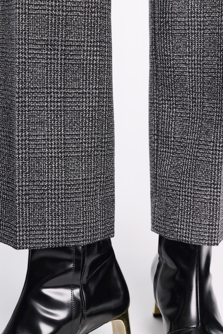 Dorothee Schumacher Glen plaid wool blazer salt & pepper glencheck