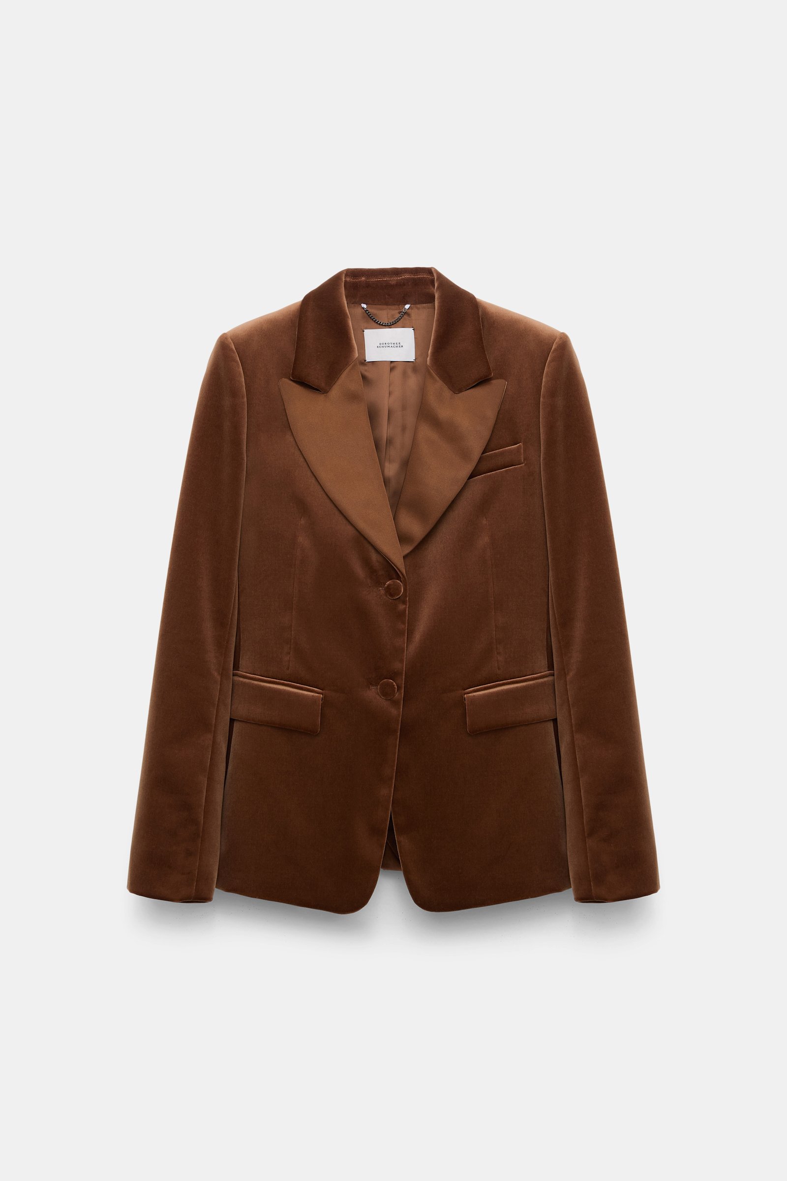 Dorothee Schumacher Velvet blazer terra