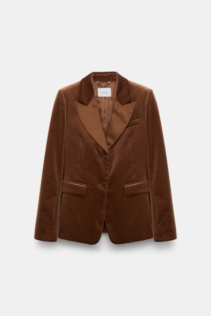 Dorothee Schumacher Velvet blazer terra