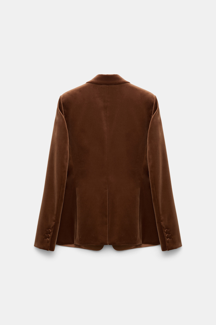 Dorothee Schumacher Velvet blazer terra