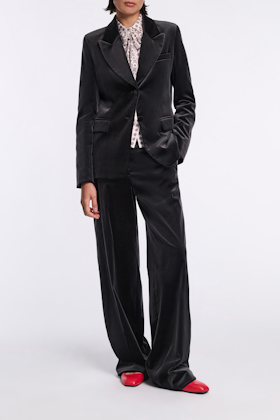 Dorothee Schumacher Velvet blazer graphite