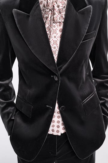 Dorothee Schumacher Velvet blazer graphite