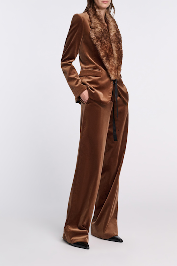 Dorothee Schumacher Velvet trousers terra