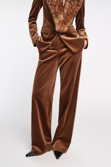 Dorothee Schumacher Velvet trousers terra