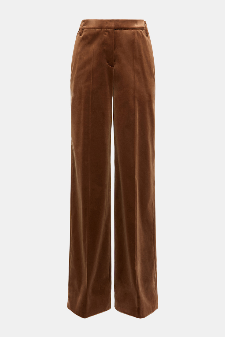 Dorothee Schumacher Samthose mit weitem Bein terra