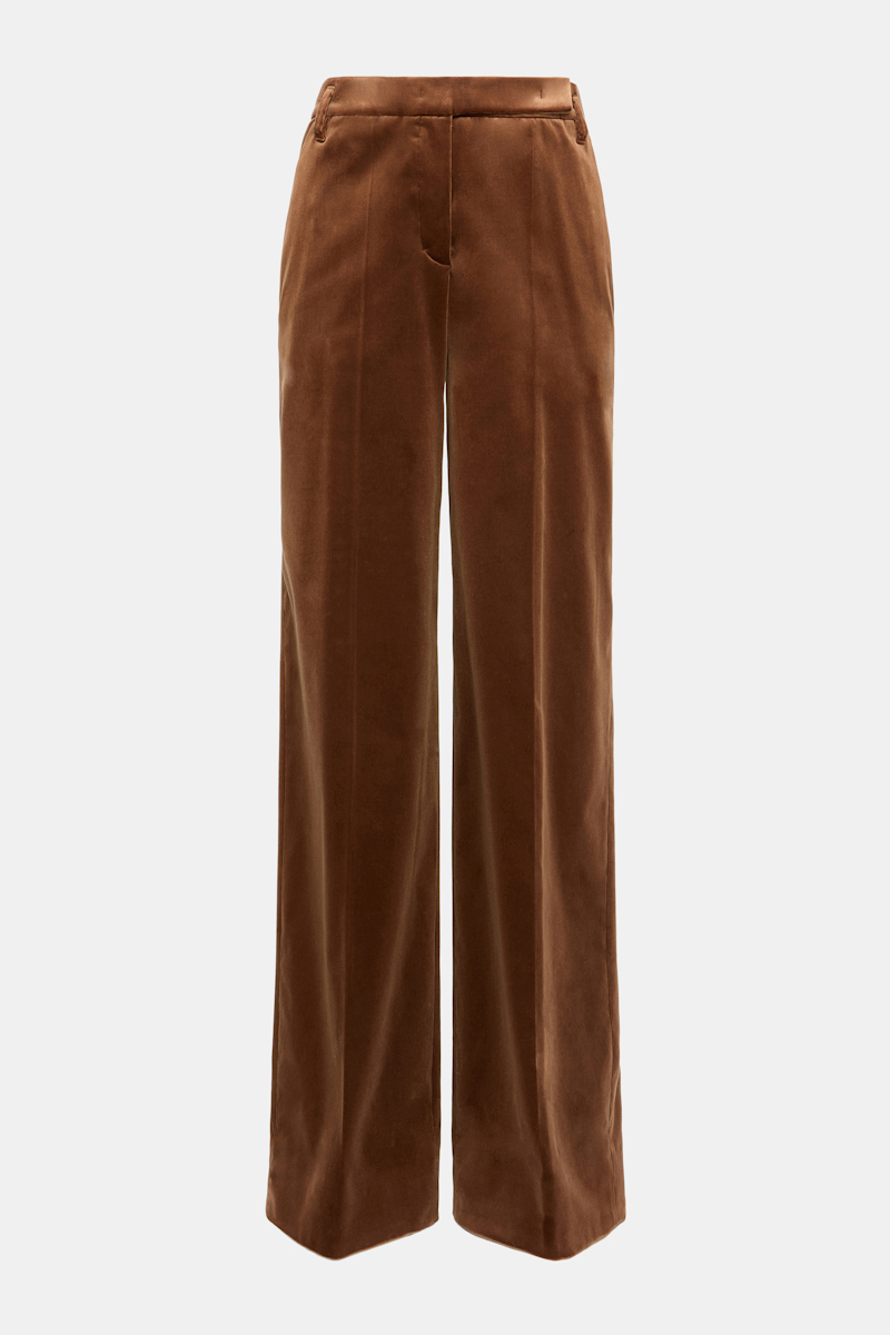 Dorothee Schumacher Women's Brown Velvet Trousers Small