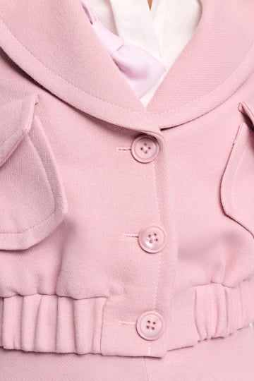 Dorothee Schumacher Cropped blouson jacket lilac