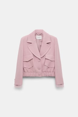 Dorothee Schumacher Cropped Blousonjacke lilac