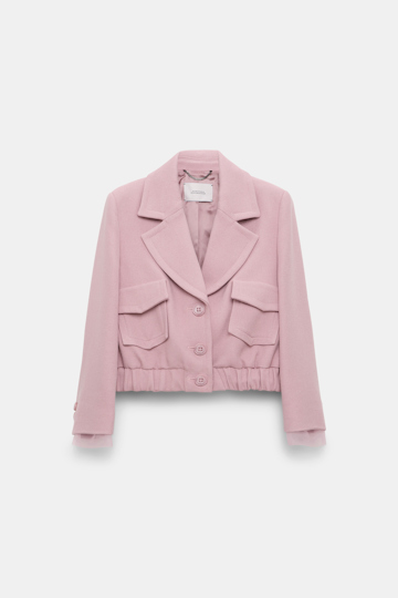 Dorothee Schumacher Cropped blouson jacket lilac