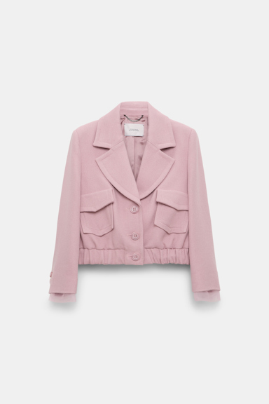 Dorothee Schumacher Cropped Blousonjacke lilac
