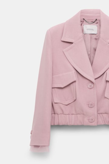 Dorothee Schumacher Cropped blouson jacket lilac